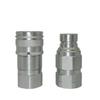 NAIWO 1/4 BSP NPT Flush Face Steel Hydraulic Quick Disconnect Couper Set ISO16028