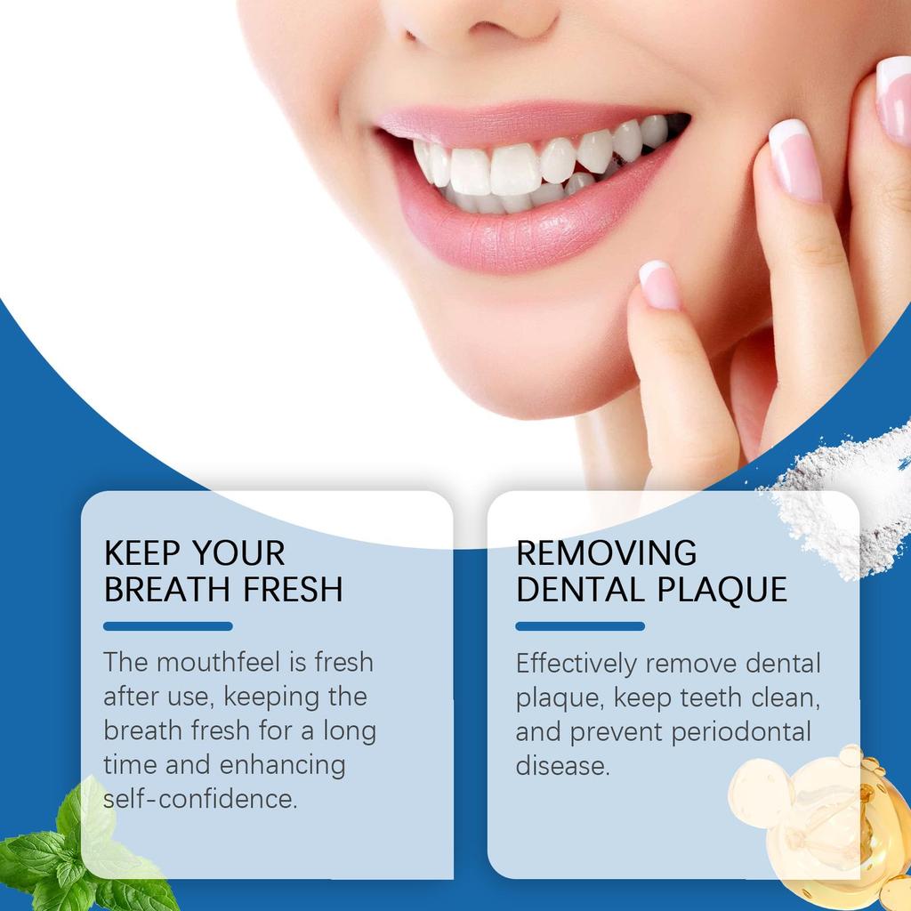 50g Proszek do Czyszczenia Zębów Świeży Oddech Delikatne Czyszczenie Przebarwienia Zębów Przebarwienia Długotrwały Połysk Pielęgnacja Stomatologiczna