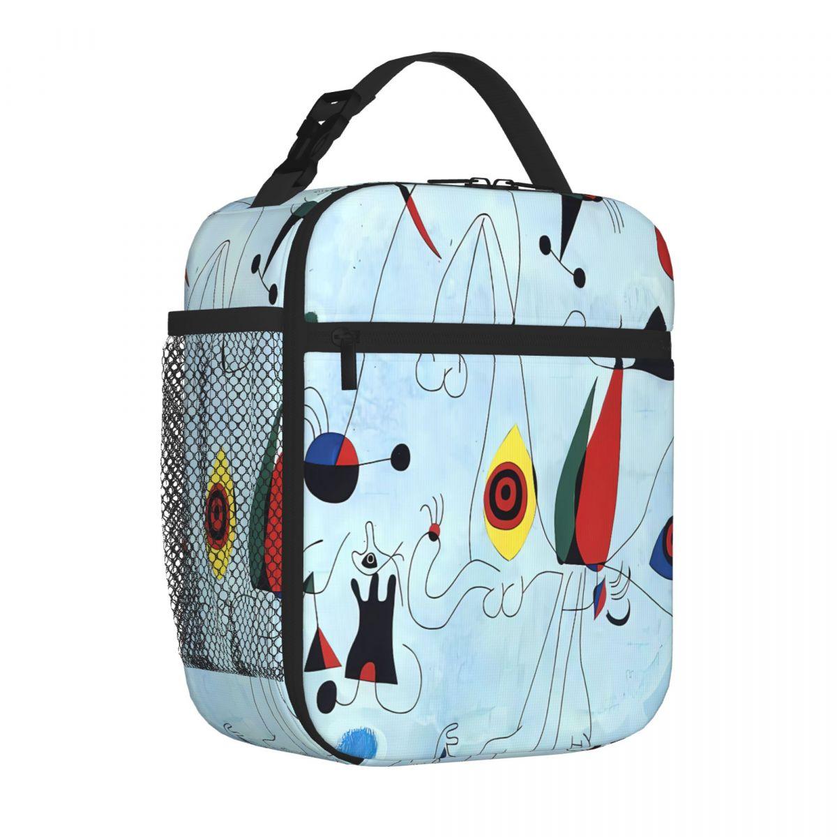 Bestselling Joan Miro Paintings Joan Miro Museum Artwork Fashionable Lightweight Lunch Bag Shift Work Insulated Lunch Bag One Size
