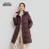 Xue Zhong Fei Women's Mid-length Hooded Duck Down Jacket