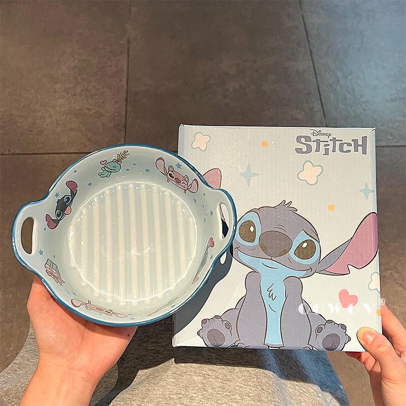 Cartoon Ceramic Double-Handle Baking Bowl
