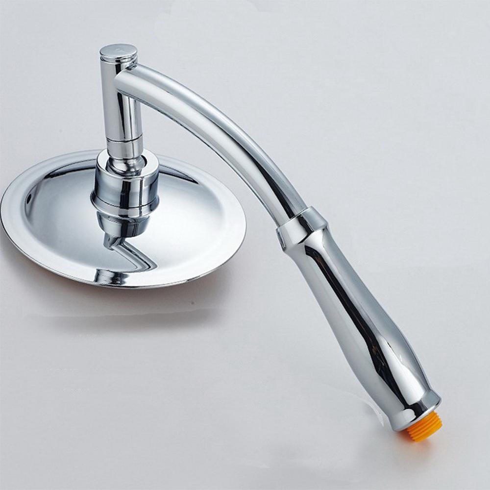 6 Inch 360 Rotating Large Shower Head Bathroom Stainless Steel Rain Spray Top Water-saving High Turbo Pressure Shower