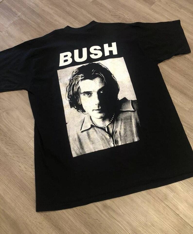 SALE 1990 Bush Concert Promo T-Shirt Bush Band Shirt front side Unisex T-Shirt XXL