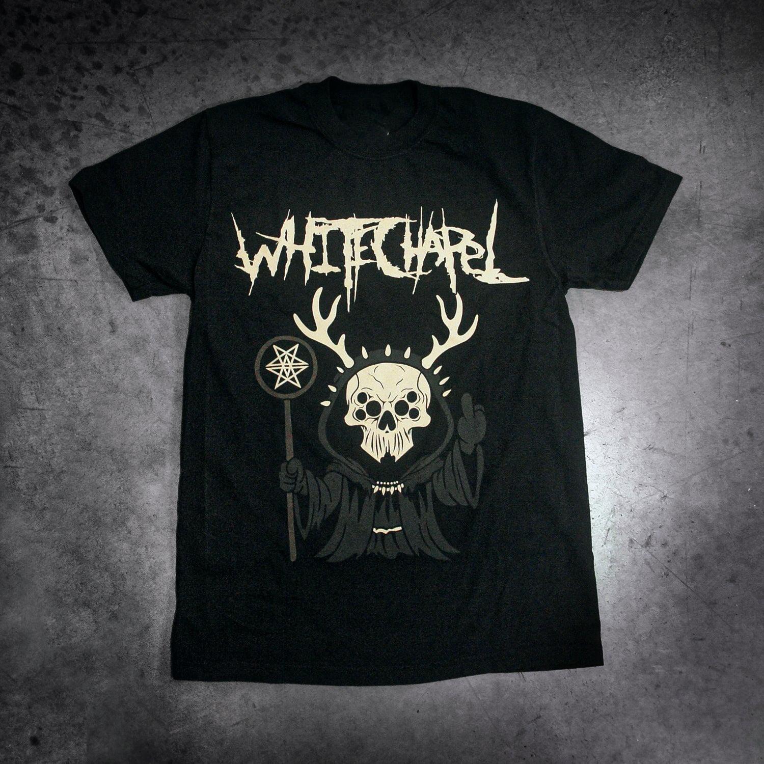 Rare Hymns in Dissonance Whitechapel Band Black Shirt CL404 L