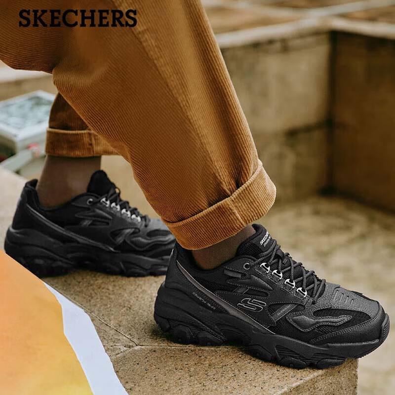 Skechers Men s 237121-BBK Outdoor Casual Shoes US 8.5