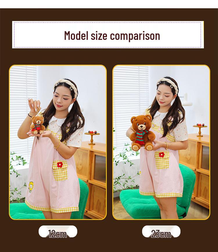 Adorable Teddy Bear Plush with Scarf - Perfect Gift for Girls