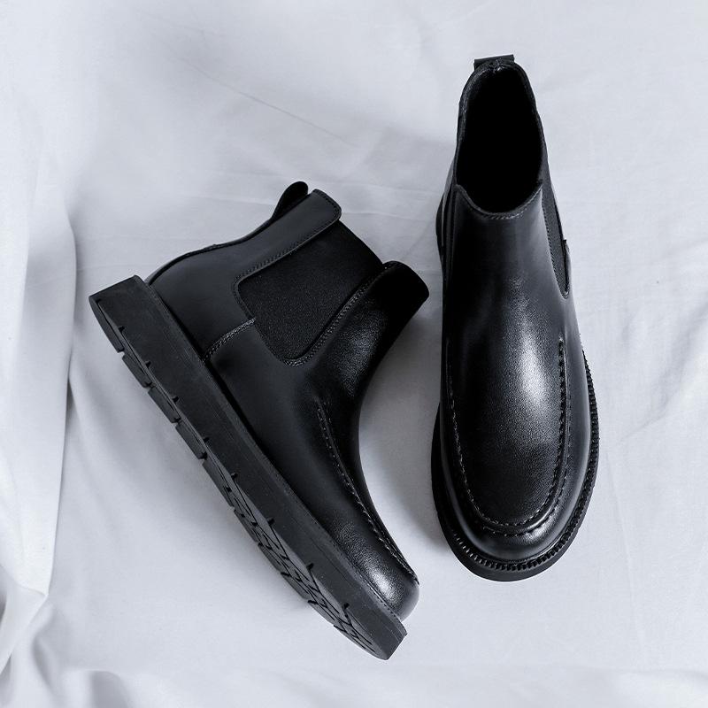 Modische Chelsea Boots für Herren Herbst Winter Englischer Wind Arbeitsschuhe Herrenmode Lässig Neu Designer Mode Lässige Stiefeletten Mn