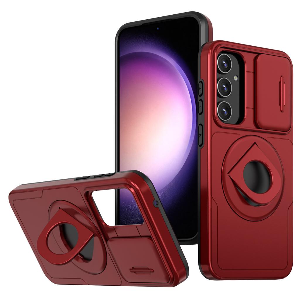 For Samsung Galaxy S23 FE Case PC+TPU+N52 Magnet Phone Protective Shell Compatible with MagSafe