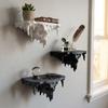 Dark Gothic Icicle Skull Melting Wall Shelf Plastic Wall Storage Rack  Living Room
