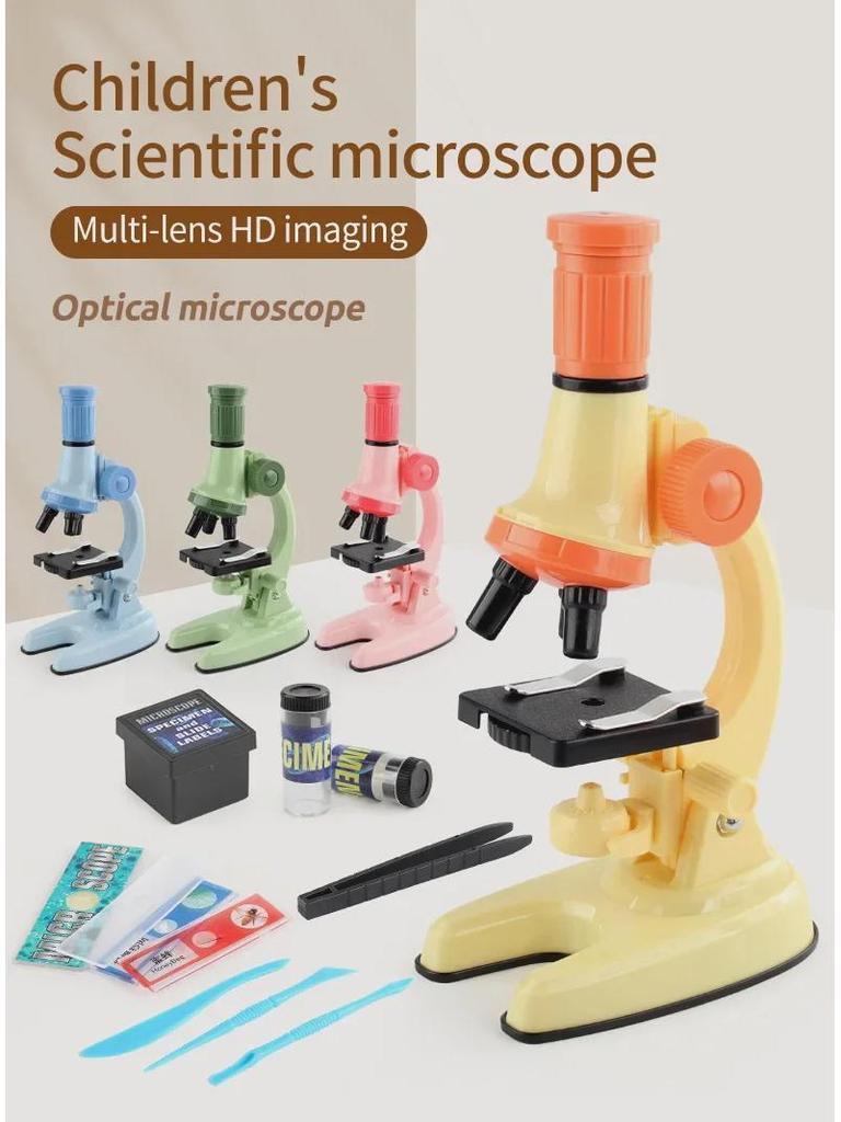 Barnens vetenskapsmikroskopset för grundskoleelever