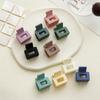Small Square Hair Claws Frosted Hair Clip Geometry Simple Hairpins Ponytail Clip Crabs Hair Accessories for Women