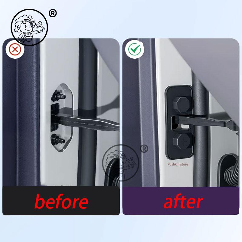 For leapmotor B10 2025 2026 Car Door Stopper Door Lock Cover Protective Cap Set Anti-rust Car Interior Decoration accessories