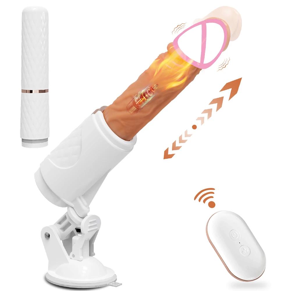 Sexspielzeug G-Punkt Vagina Vibrator für Frauen Automatisches Stoßen mit Halterung Erwachsenenprodukte Freihändiger Spaß Sexmaschine Vibrator