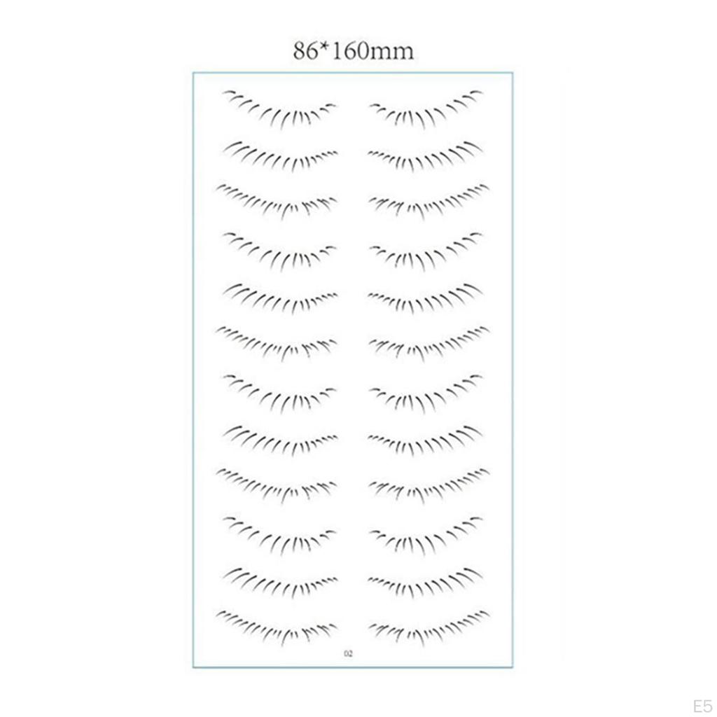 Lower Eyelash Stickers Strips Patch Lash Extension Supply for Cosplay Dating