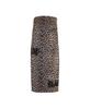 BLACKBLOND 8287 Logo Leopard Long Skirt (Brown)