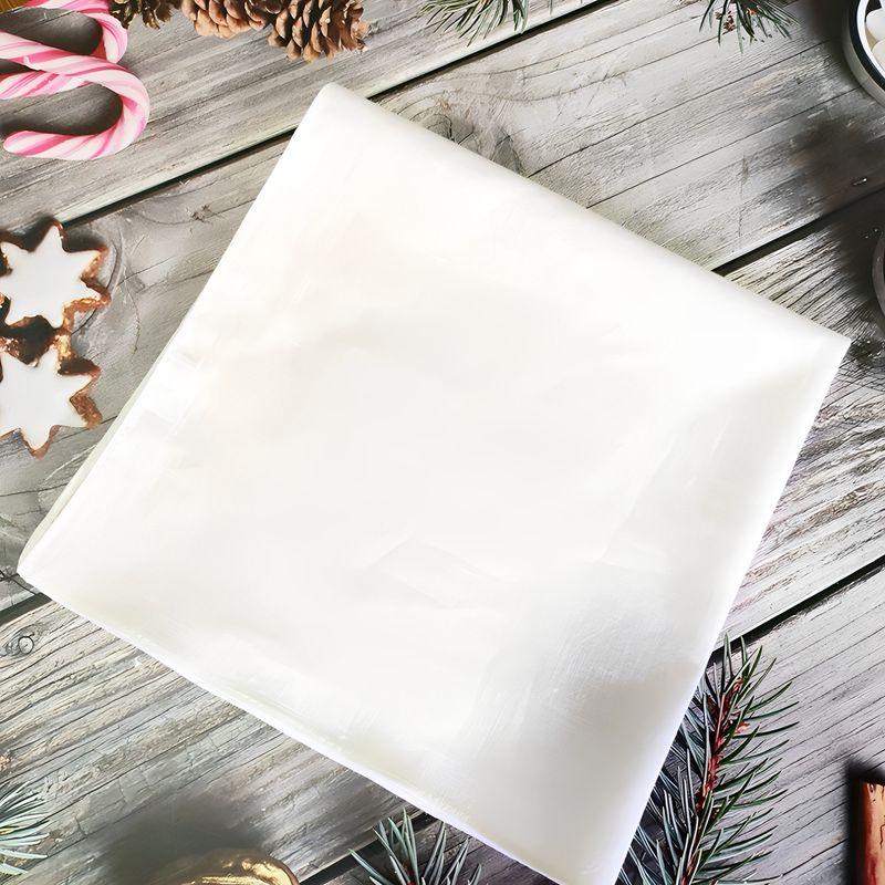 

Большой мягкий однослойный однотонный носовой платок из бамбукового хлопка Beige