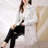 Women's Autumn and Winter Plus Size Loose-Fit Mid-Length Wool Blend Slim-Fit Coat Korean Style Elegant Casual Coat