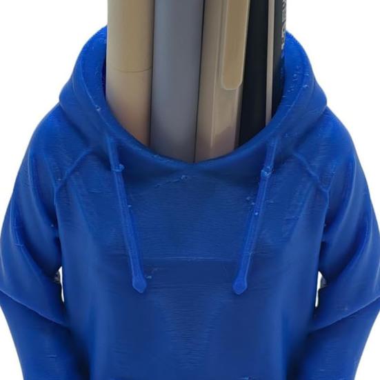 Suport de pixuri creativ Design unic de hanorac Organizator de birou imprimat 3D pentru pixuri, creioane, rigle, foarfece Depozitare spațioasă pe birou Birou, Școală