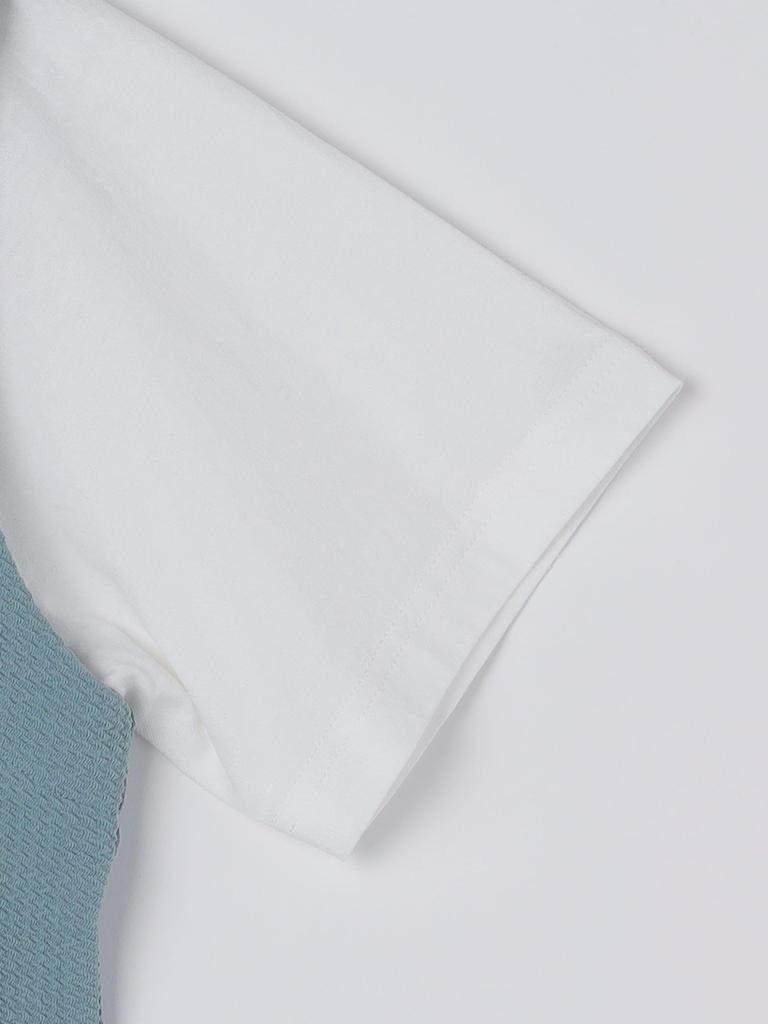 Ships Colors Men's Faux Layered T-Shirt, Light Blue, XL, 212100008