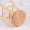 Dollhouse Wooden Round Bar High Stool Simulation Mini Ornaments Children Toy
