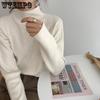 Half Turtleneck Sweater for Women In Autumn and Winter Solid-color Casual Long-sleeved Pullover Loose Knitted Sweater Top