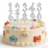 Birthday Number Candle Holders Set Reusables Digital Cake Toppers Decoration Numbers 0-9 Numeral Candle Holder