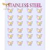 12 Pairs Insect Butterfly Earrings Casual Fashion Zircon For Women Girls Stainless Steel Stud Earrings Set Cheap Resale Gifts