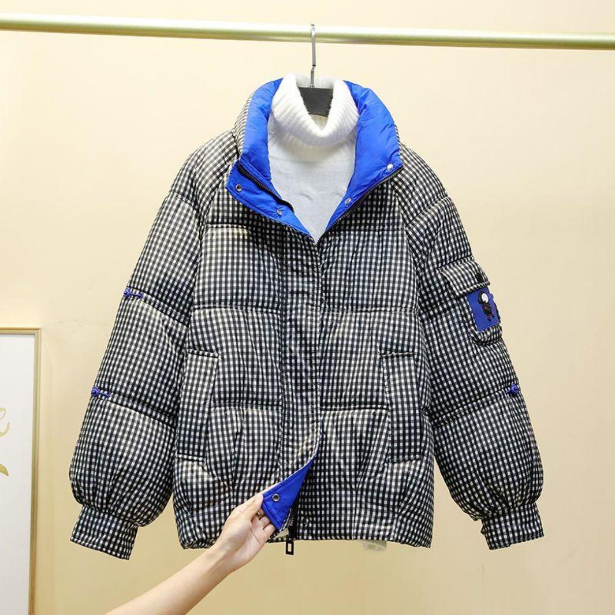 Модная свободная короткая женская хлопковая куртка — фото 5