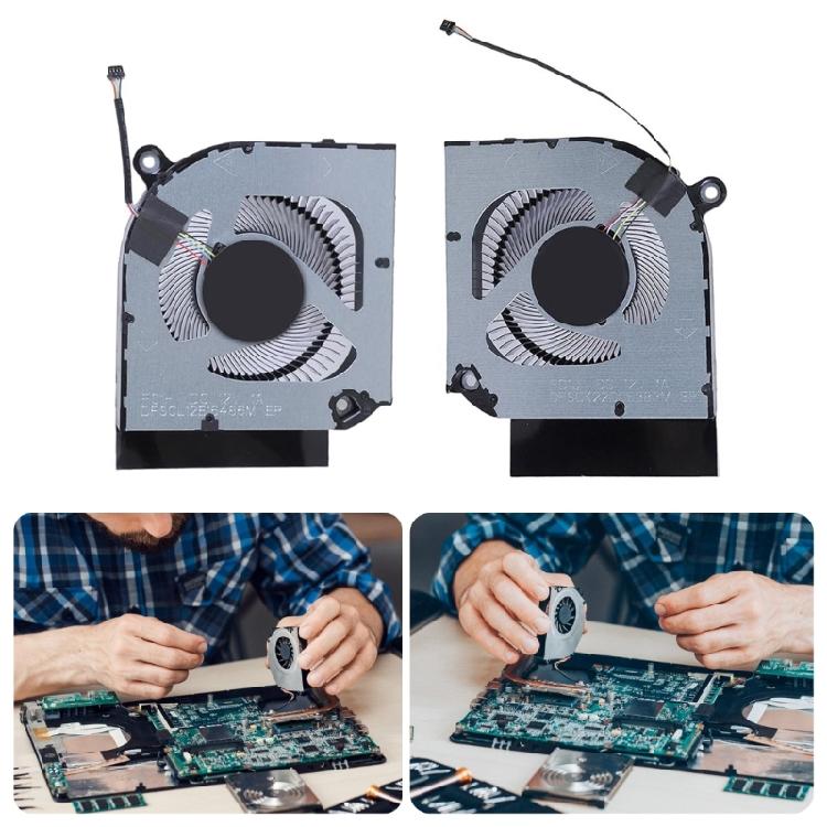Laptops CPU GPU Cooling Fan DC12V 1A 4Pin Computer Radiators for Predator 16 PHN16-71 PHN18-71