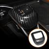 NEW Carbon Fiber Car Gear Shift Knob Cover Trim 1Pcs For Qashqai  ABS