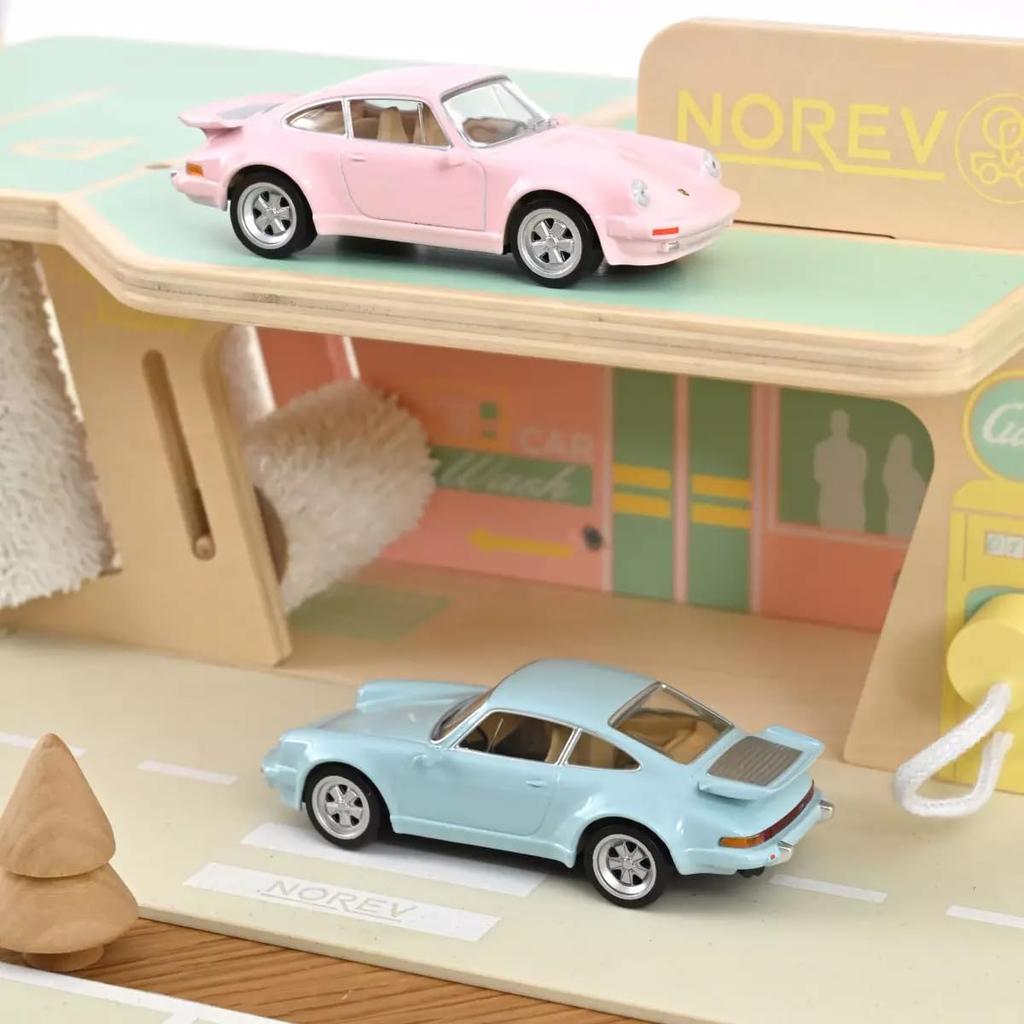 NOREV 1/43 Porsche 911 Turbo 1978 Light Blue NOREV JET CAR Miniature Car