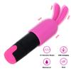 10 Speeds Strong Vibration Sex Toys for Women USB Rechargeable G-spot Massager Mini Bullet Vibrator With Rabbit Cap