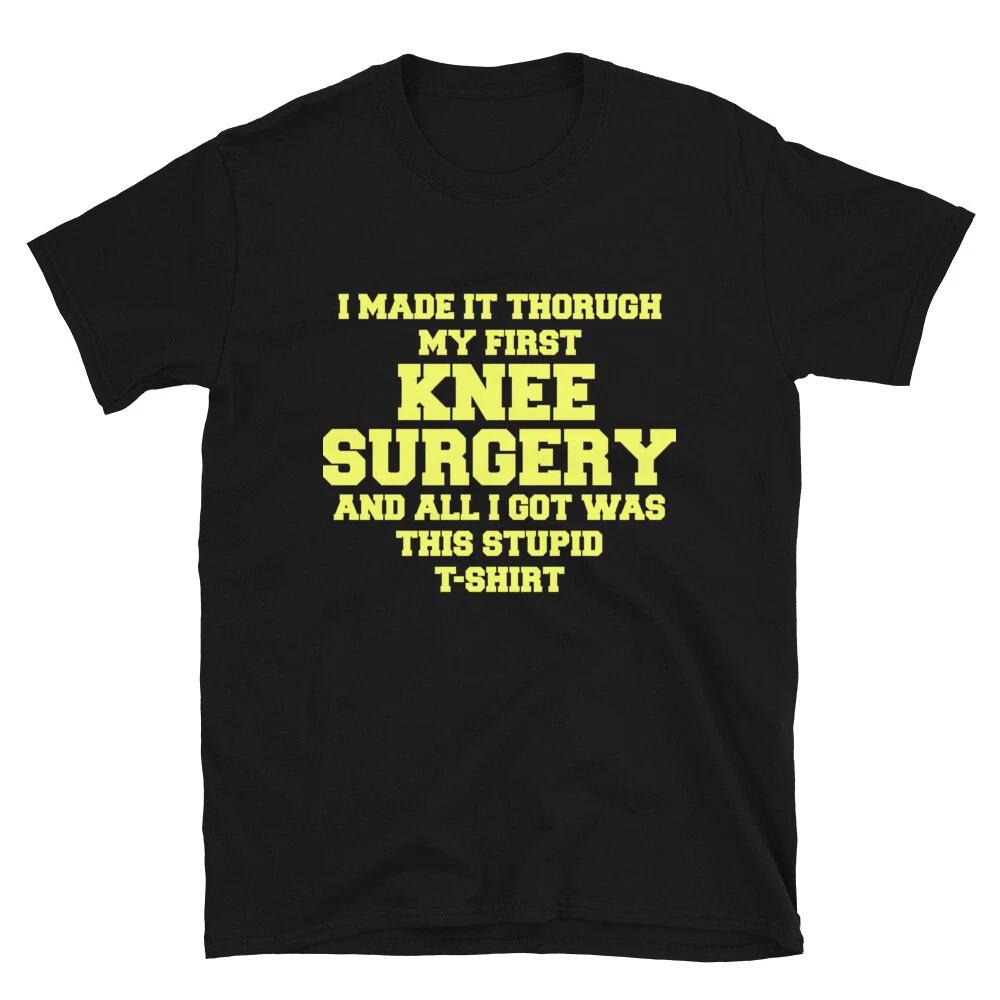 Knee Surgery Get Well Soon Recovery Gift T-Shirt XL