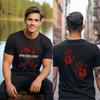 Problem Solved Tshirt Graphic Bloody TShirt Vintage Horror Design MensWomens Halloween Tee Scary Shirt
