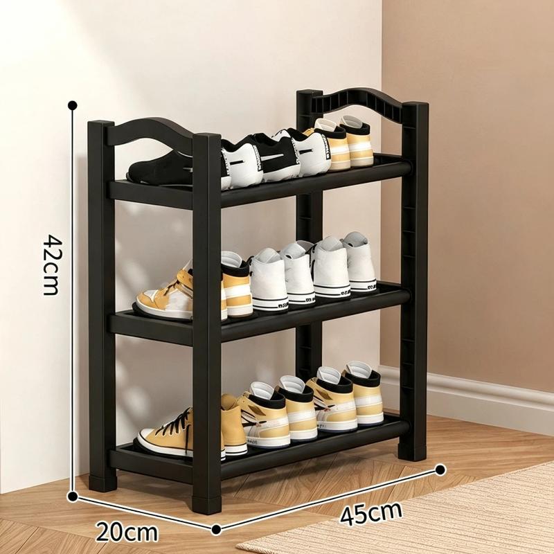 3-Laags Schoenrek Ruimtebesparende Schoenopslag Organizer Compacte Schoenplank Voor Entree Studentenkamer Appartement Onder Bureau Thuis