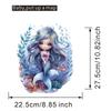 Cartoon Mermaid & Coral Toilet Seat Stickers, Waterproof Removable Self-Adhesive Bathroom Decals
