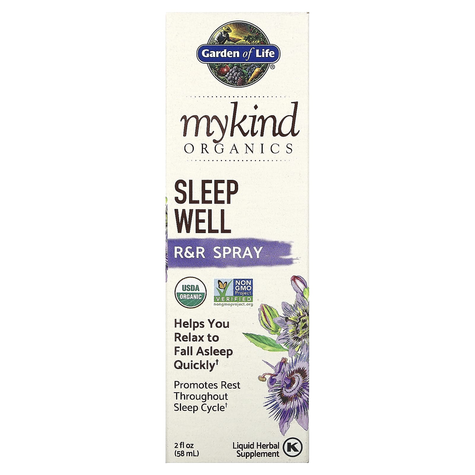 

Garden of Life, MyKind Organics, Sleep Aid, R&R Spray, 2 fl oz (58 ml)