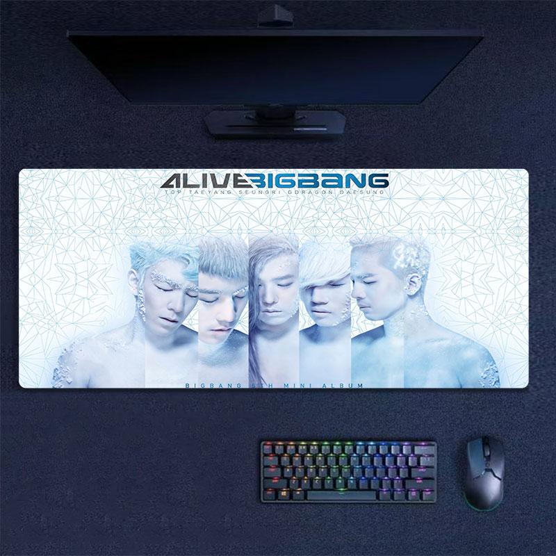BIGBANG Large Gaming Table Cushion Non-slip Laptop Tablet Big Mousepad XXL Mat Mini PC Playmat With Lock Edge