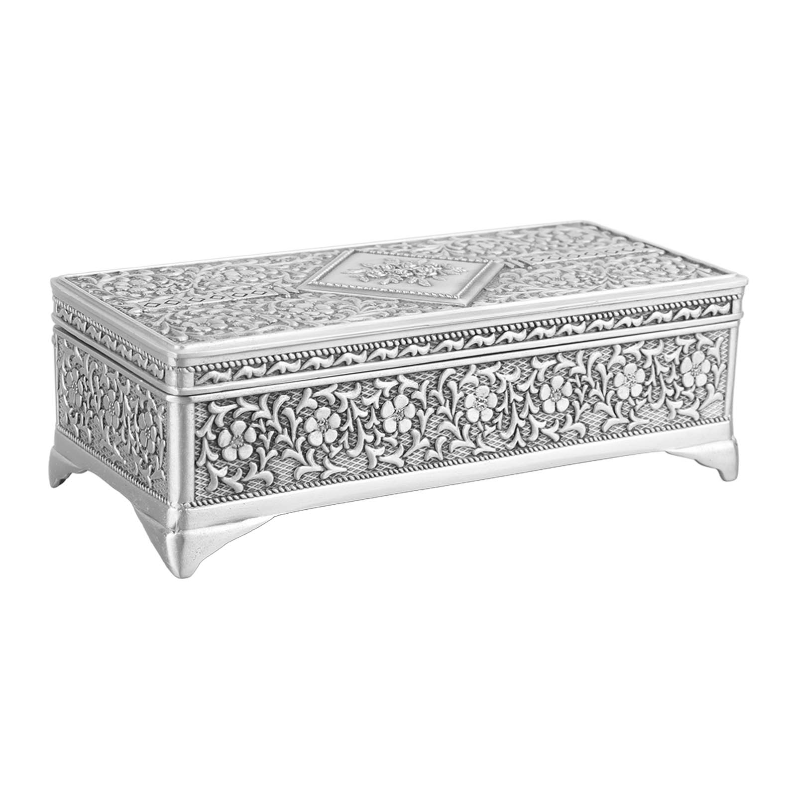 

Rectangular Jewelry Box Innovative European Style Vintage Trinket Storage Box for Ring Earring Jewelry S