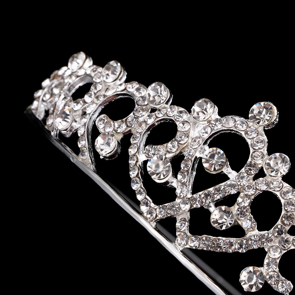 Heart Stunning Bridal Wedding Jewelry Tiaras Crowns Headbands Crystal Rhinestone Crown Headband