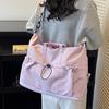Minimalist Travel Duffel Bag with Front Pocket Large Capacity Weekend Casual Carry On Bag