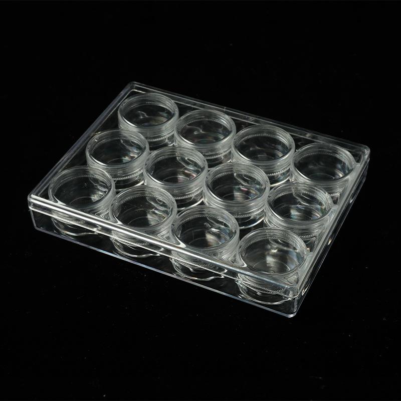 Round Bottle Set Cream Cream Bottle Foundation Eye Shadow Manicure Components Touch Storage Box