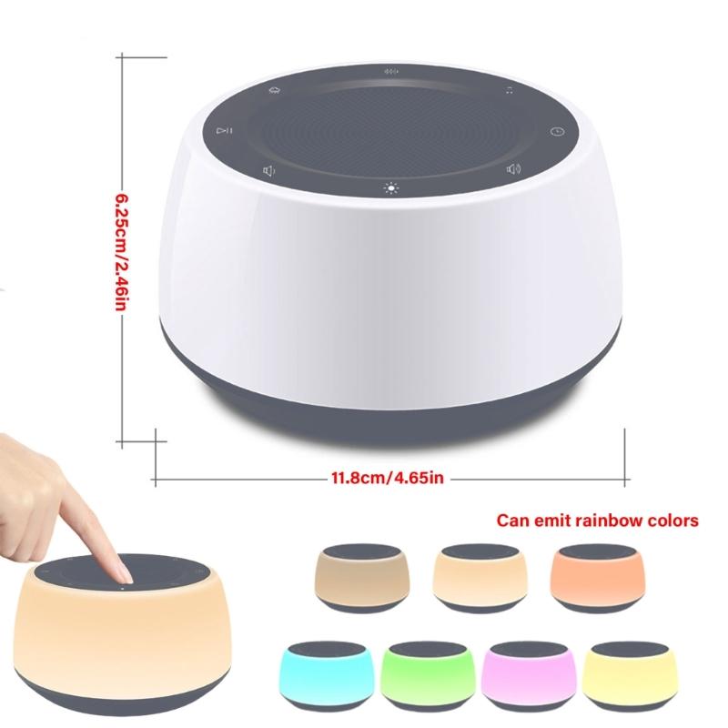 Portable Baby Sleep Machine Desktop White Noise Sound Machine for Baby Sleeping Soothing Sounds 15/30/60/90/120min Timer