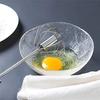 Good-3PCS Stainless Steel Semi-Automatic Egg Whisk Butter Whisk Kitchen Supplies (Blue)