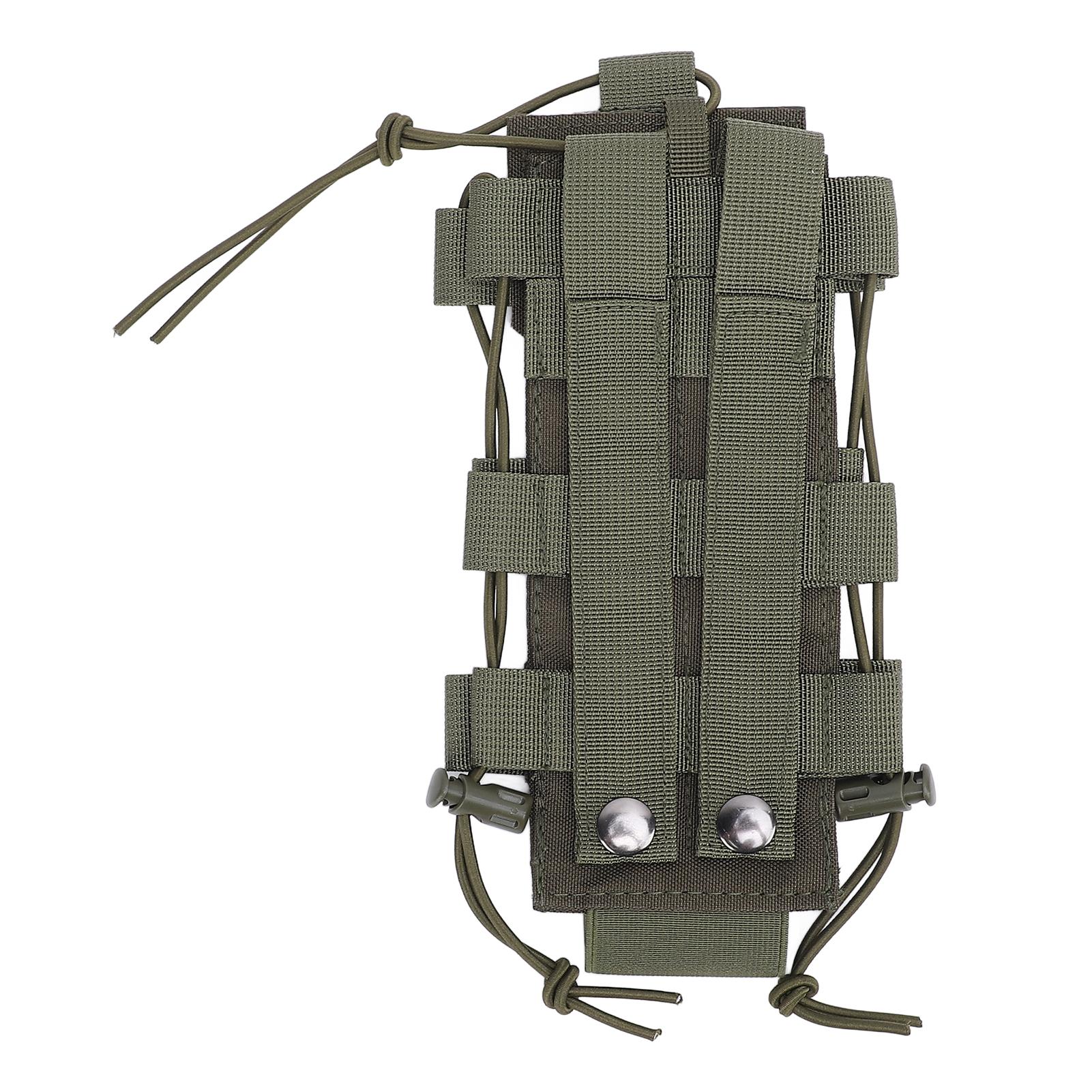 Держатель для бутылки с водой Molle, водонепроницаемая нейлоновая сумка для переноски бутылки с водой для кемпинга и пешего туризма Army Green