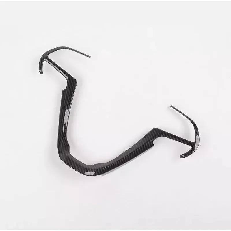 For Jeep Grand Cherokee 2014- Car Sticker Carbon Fiber Steering Wheel Cover Trim Cover Decoration Frame Interior Accessories