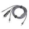 5 meter strømkabel for mini satellittantenne 3 i 1 DC-port PD Type C 12V 24V billaderinngang
