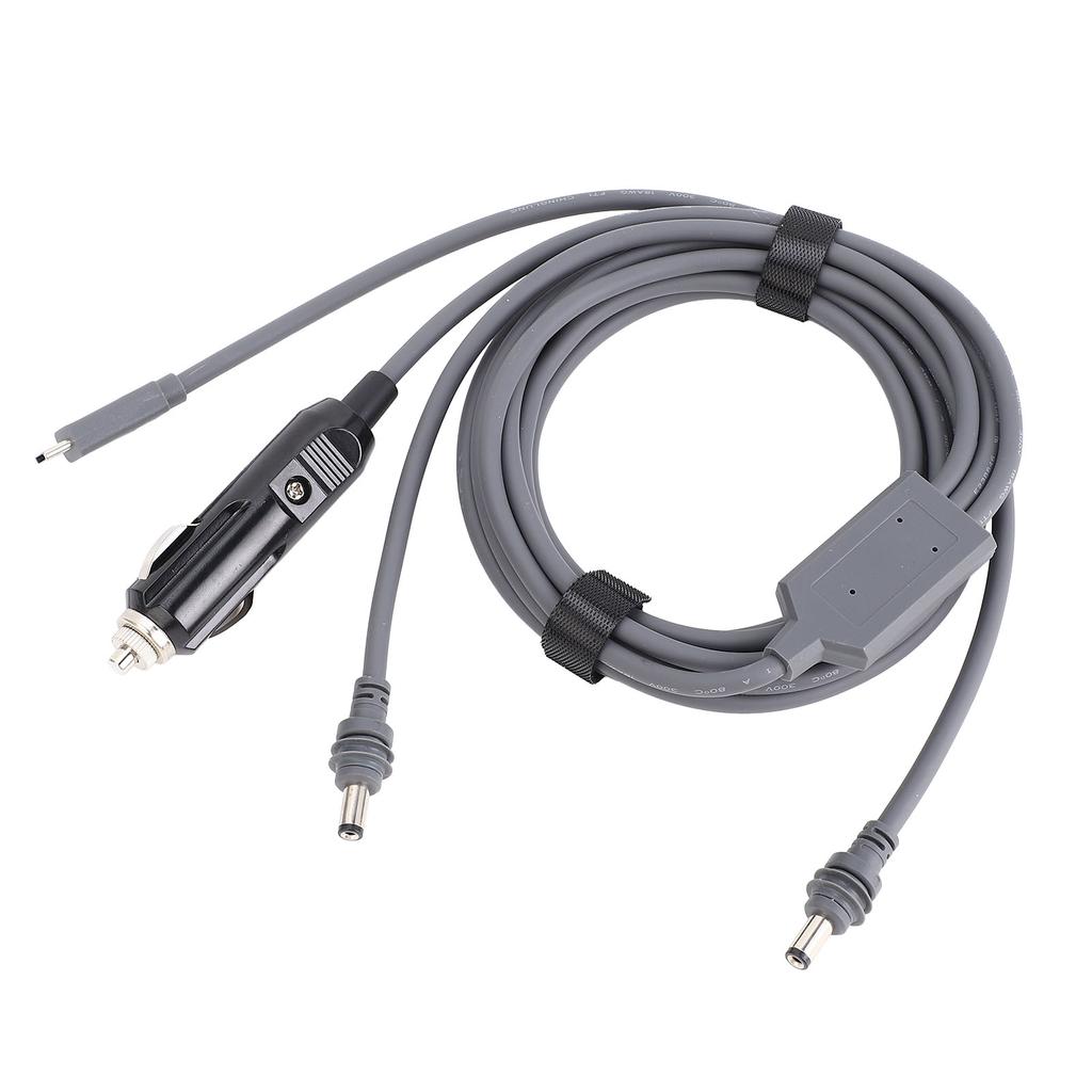 5 meter strømkabel for mini satellittantenne 3 i 1 DC-port PD Type C 12V 24V billaderinngang