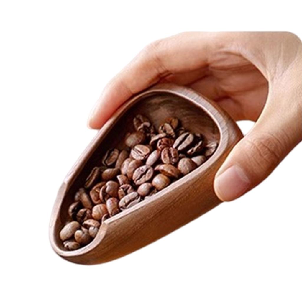 Practical Coffee Bean Dispenser Unique Coffee Bean Container Weighting Tray Wood Dose Cup Suitable for Precise Brewing