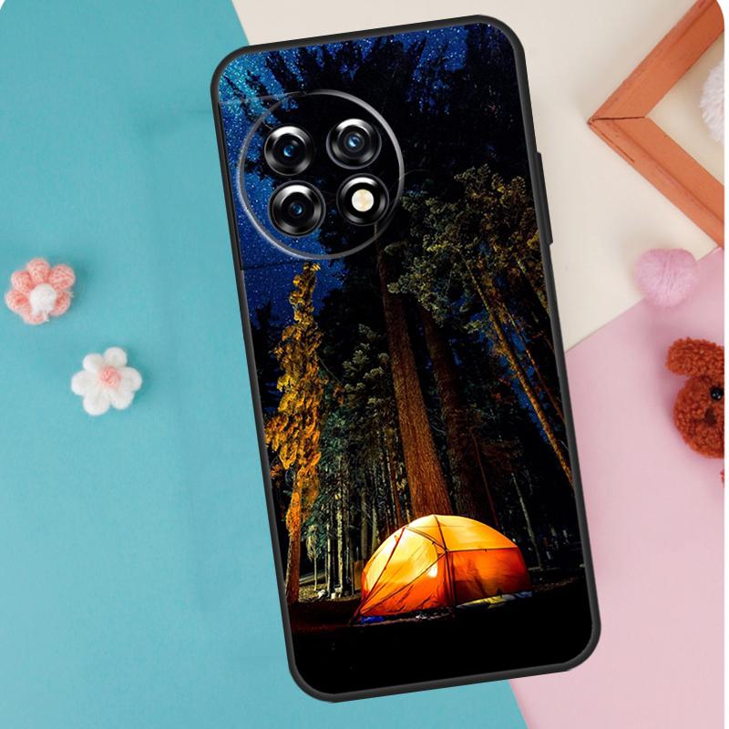 Camping Nature Mountain Case For OnePlus 13T 10T 8T 10R 12R 13R 15R 11 12 13 15 Nord CE 5 2 3 4 Lite N20 N30 Cover